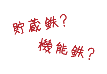 貯蔵鉄？機能鉄？